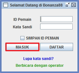 Screenshot permainan bola tangkas desktop Bonanza88 2